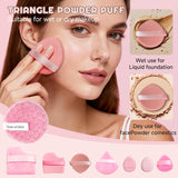 CLRDZN Juego de 70 brochas de maquillaje, juego de brochas de maqui...
