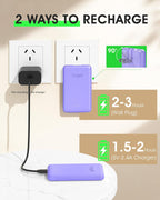 TG90° Paquete de 2 Bancos de Energía de 5000mAh, Cargador Portátil...