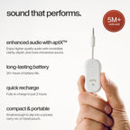 AirFly Pro 2 - Adaptador Bluetooth, Empareja 2 AirPods o Auriculares Inalámbricos - Transmisor y Receptor Bluetooth AUX de 3.5mm para Autos, Barcos, Cintas de Correr, TVs y Más - Esenciales de Viaje