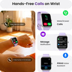 Fitpolo Relojes inteligentes para mujeres y hombres, Alexa incorporado de 1.8 pulgadas, reloj de seguimiento de actividad para Android iOS, rastreador de actividad impermeable con 100 deportes, GPS