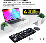 Juegos de teclado y ratón FOPETT, juegos de teclado y ratón inalámb...