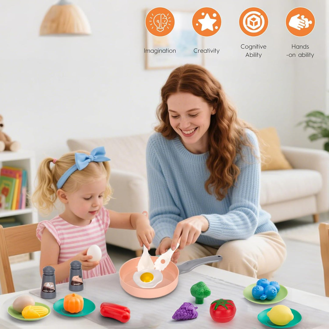 35 piezas de accesorios de juguete para cocina de niños, juego de c...