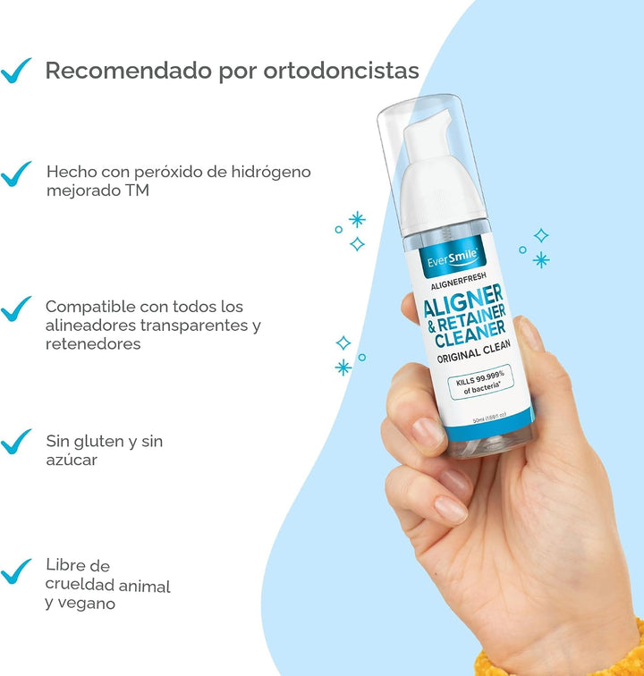 EverSmile AlignerFresh Original Clean Foam \u2013 Limpiador compati...