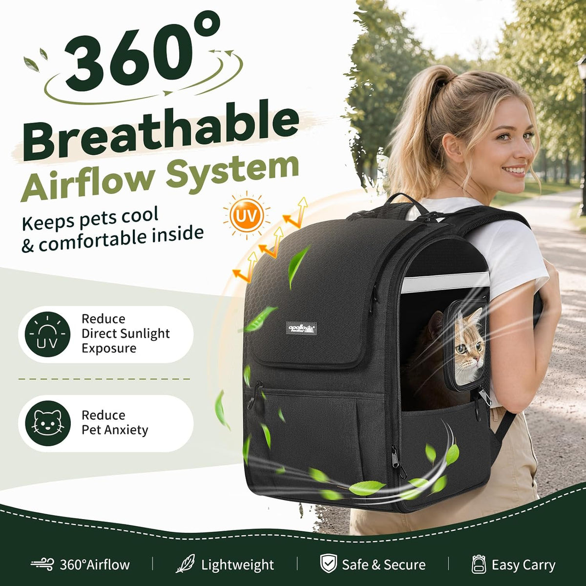 Apollo walker Mochila transportadora para gatos pequeños y perros