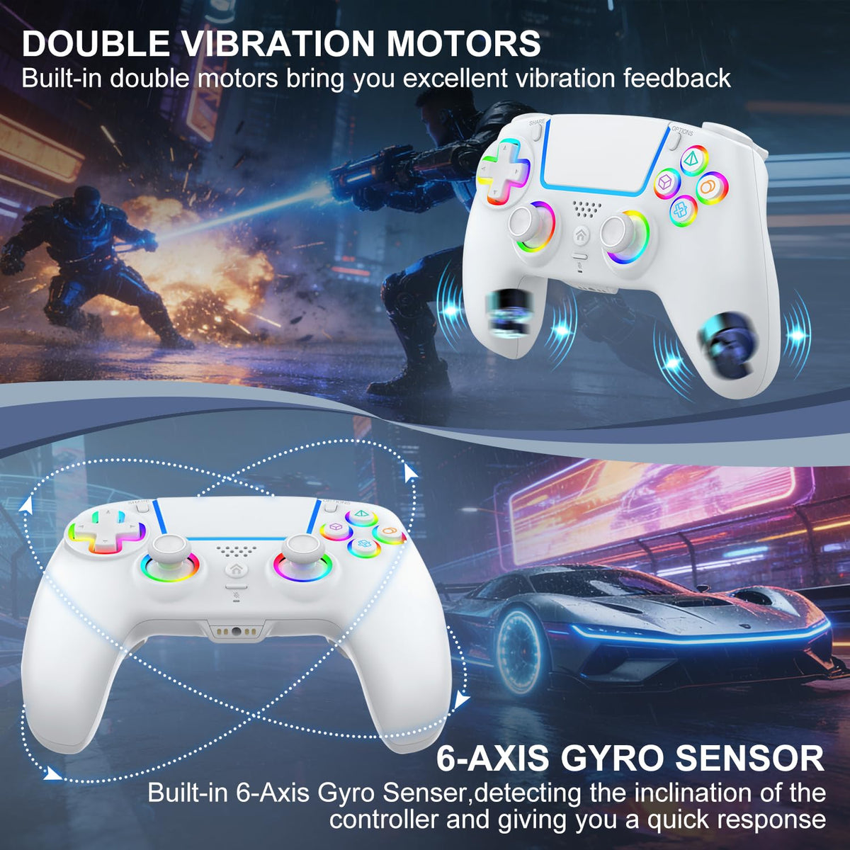 Control inalámbrico BUERTT compatible con PS5