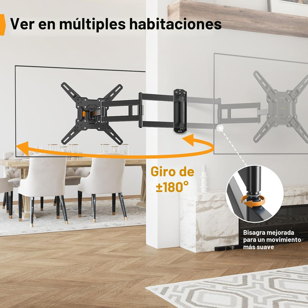Perlegear Soporte de pared para TV de brazo largo para televisores de 32-65