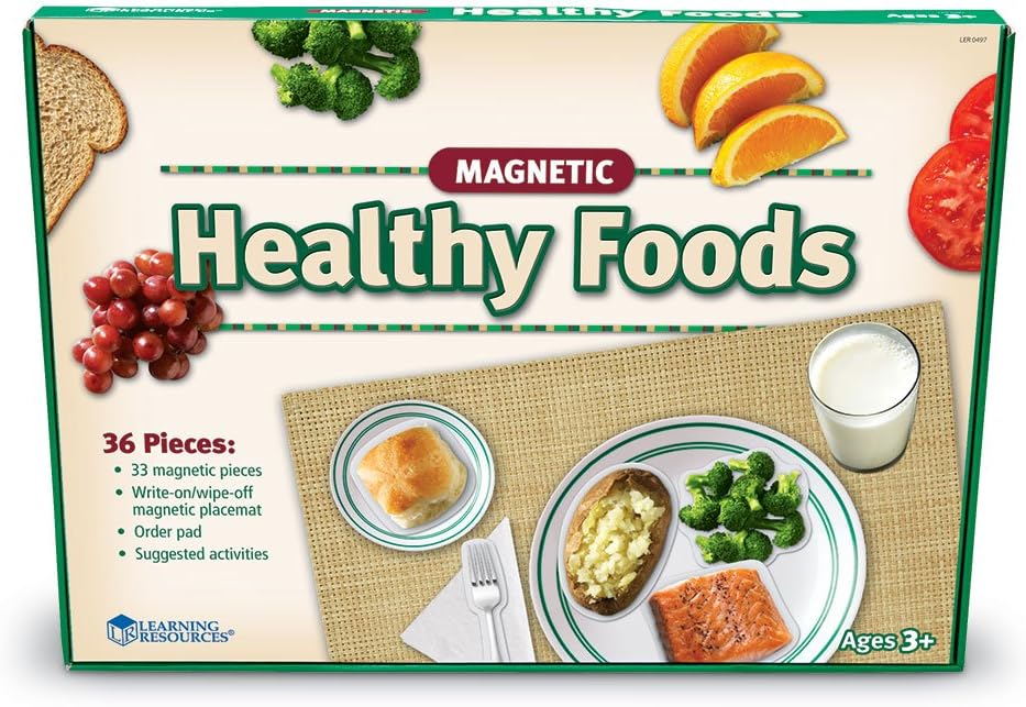 Learning Resources Alimentos magnéticos saludables