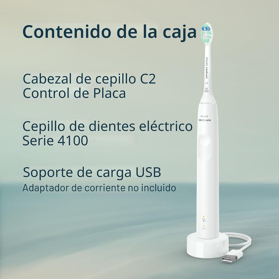 Philips Sonicare Serie 4100 Cepillo de Dientes Eléctrico - Cepillo...