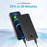 Cargador portátil, delgado 10000 mAh PD 22.5 W, USB C entrada y sal...