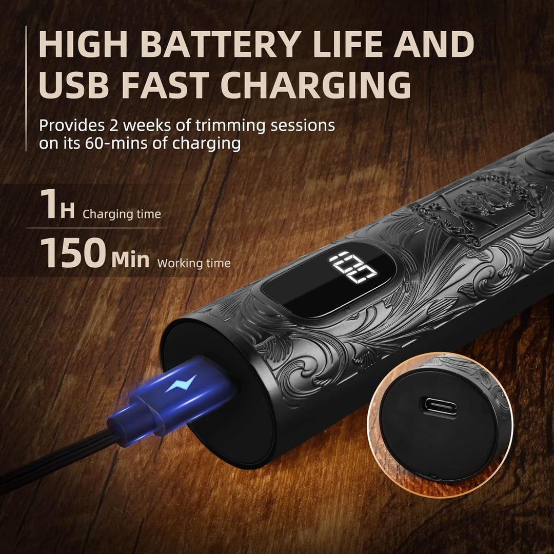 Ufree Recortadora de barba para hombres, afeitadoras eléctricas, co...