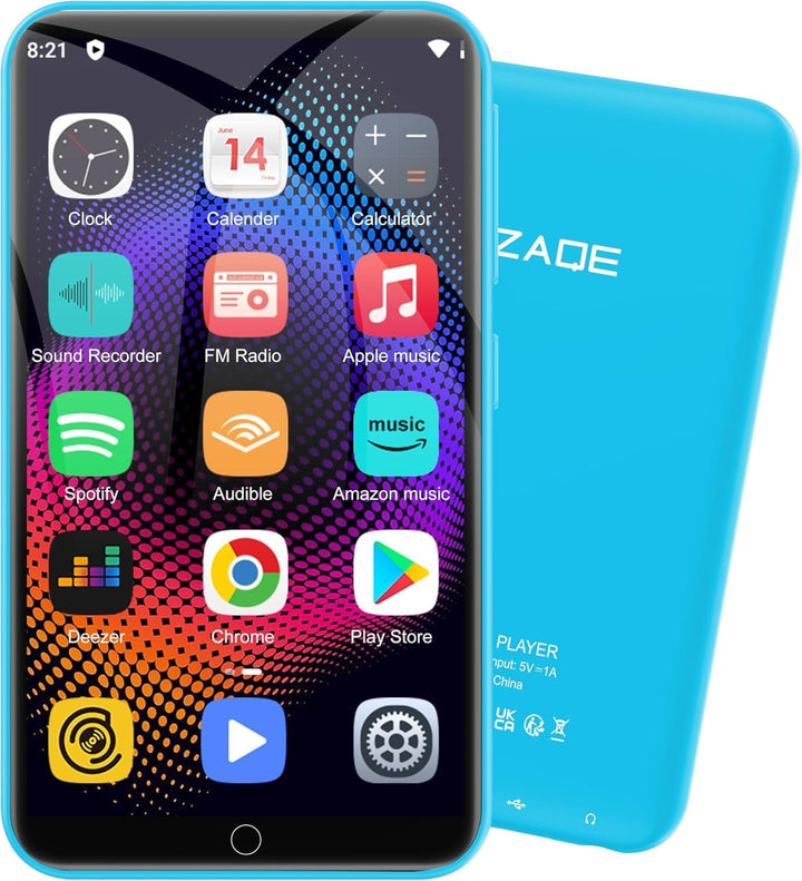 Reproductor de MP3 con Bluetooth y WiFi, 80 GB de almacenamiento y...