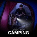 Lámpara Energizer Vision HD+ Linterna Frontal LED, Linterna Frontal Brillante Resistente al Agua con Enfoque Digital, Equipo de Campamento y Luz de Emergencia, Baterías Incluidas, Paquete de 1