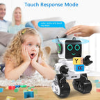 okk Robot de juguete para niños, robots RC inteligentes para niños con control táctil y de sonido, robótica inteligente programable, juguete robot con caminar, bailar, cantar, hablar