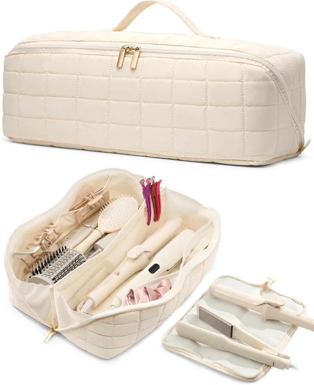 Noldena Hot Tools - Estuche de viaje con bolsa resistente al calor,...