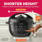 Instant Pot 7.5QT RIO Wide, multicocina eléctrica 7 en 1, olla a presión, cocción lenta, arroz, vaporera, salteado, yogur y calentador, base ancha, base grande para dorar, liberación de vapor
