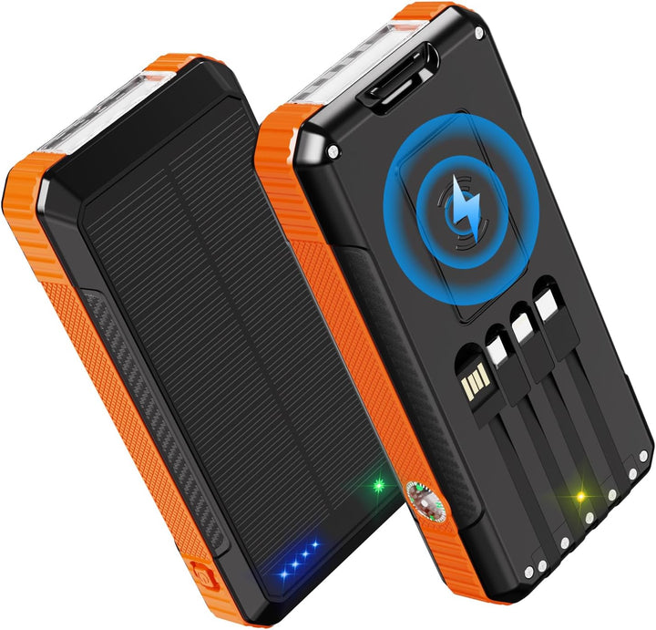 Cargador solar de 49800 mAh, carga portátil para teléfono incorpora...