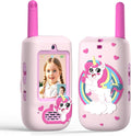 Walkie Talkies de video para niños, paquete de 2 cámaras HD recargables, de