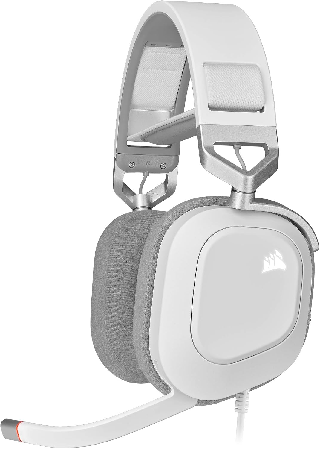 Auriculares de gaming Corsair HS80 RGB USB prémium con sonido envolvente Dolby Audio 7.1 (micrófono omnidireccional de grado de transmisión, almohadillas de espuma viscoelástica, sonido de alta