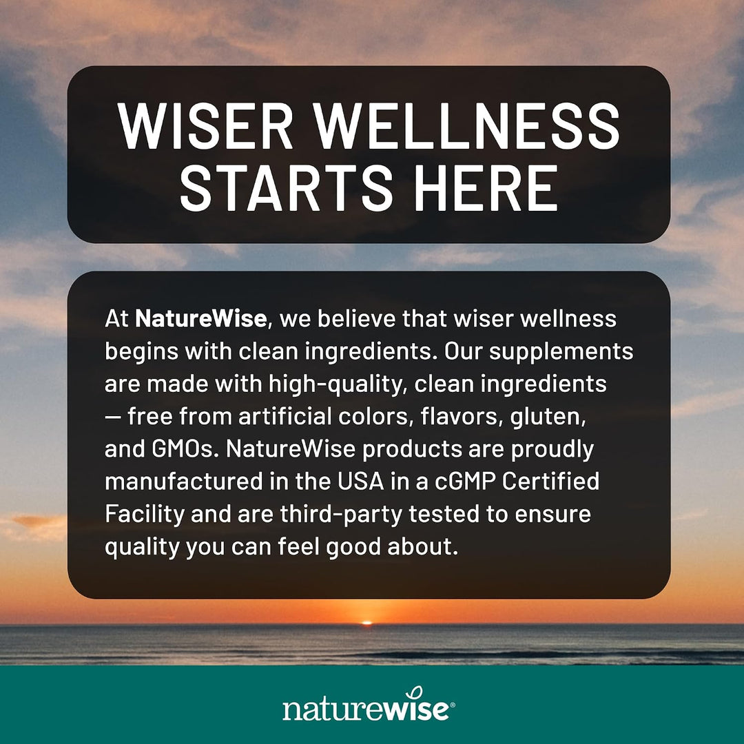 NatureWise Multivitamínico para hombres + apoyo al estrés + mineral...