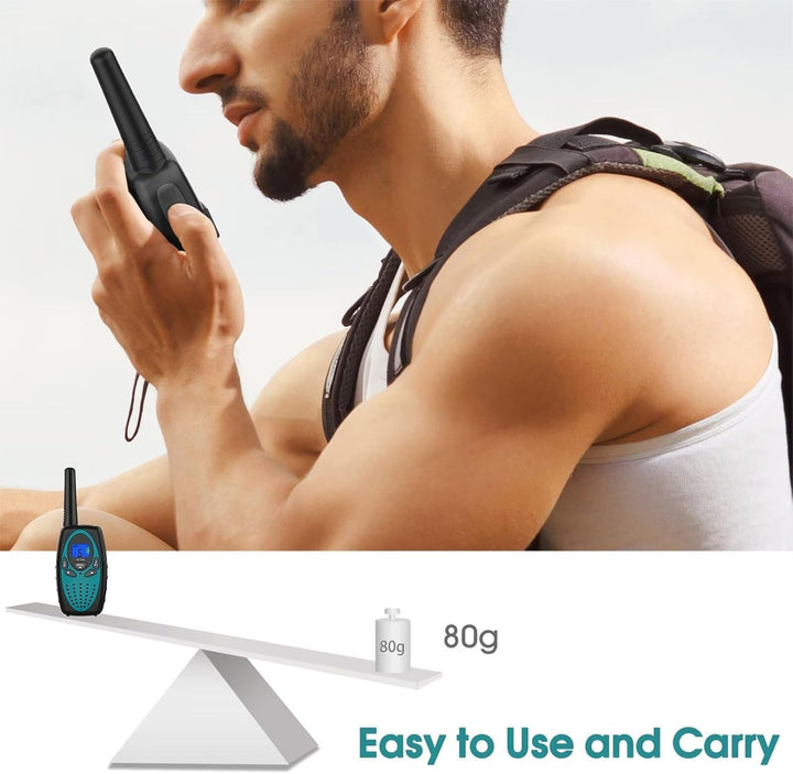 Topsung Walkie Talkies M880 para adultos (paquete de 2 azul)
