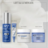 No7 Lift &amp; Luminate Crema facial de triple acción, sin fraganci...