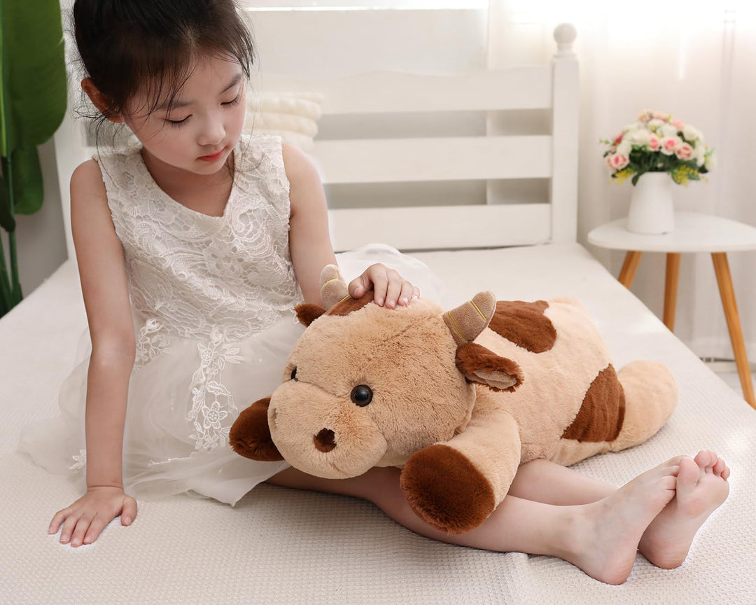 YESGIRL Animales de peluche con peso de vaca de 25.6 pulgadas y 5 l...