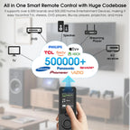 SofaBaton Control remoto inteligente X1S con concentrador, actividades personalizables todo en uno, desplazamiento mejorado, teclas personalizables, botón macros de un solo toque, dispositivo compatible con IR/Bluetooth/WiFi