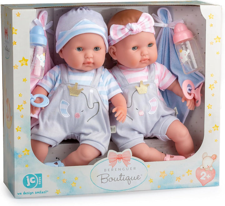 Berenguer Boutique 30050 TWINS - Muñecas bebé de cuerpo blando de 1...