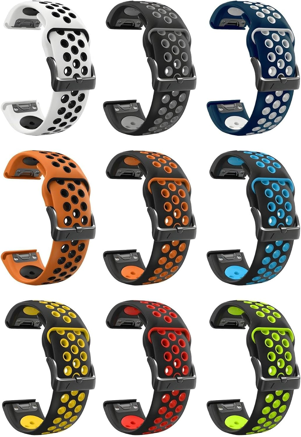 Correa de reloj de 1.024 in para Garmin Fenix 8 2.008 in 5x 6x pro 7x pro zafiro solar, quickfit 26 bandas de reloj para Garmin enduro tactix delta