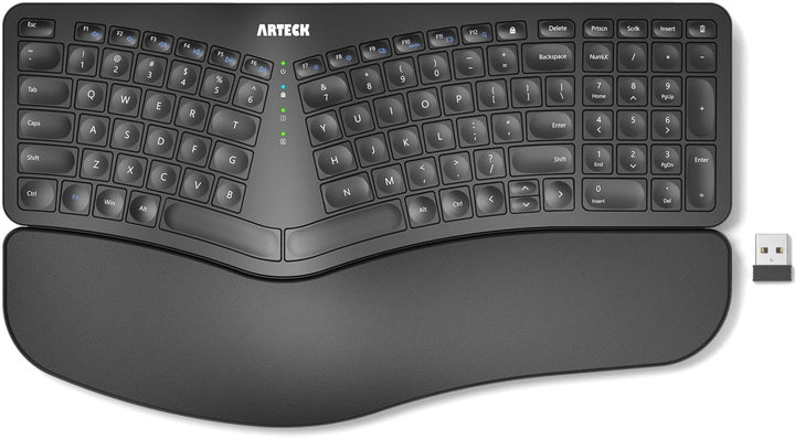 Arteck Teclado ergonómico dividido con reposamuñecas