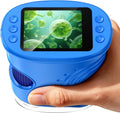Microscopio digital de mano 1000X para niños, explora juguetes y regalos de laboratorio científico STEM, lupa Edu 4K de 2.0 pulgadas, cámara de microscopio portátil para niños y niñas, juguete de