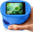 Microscopio digital de mano 1000X para niños, explora juguetes y regalos de laboratorio científico STEM, lupa Edu 4K de 2.0 pulgadas, cámara de microscopio portátil para niños y niñas, juguete de