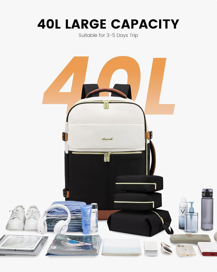 LOVEVOOK - Mochila de Mano, Mochila de Viaje de 40L para Mujer con...