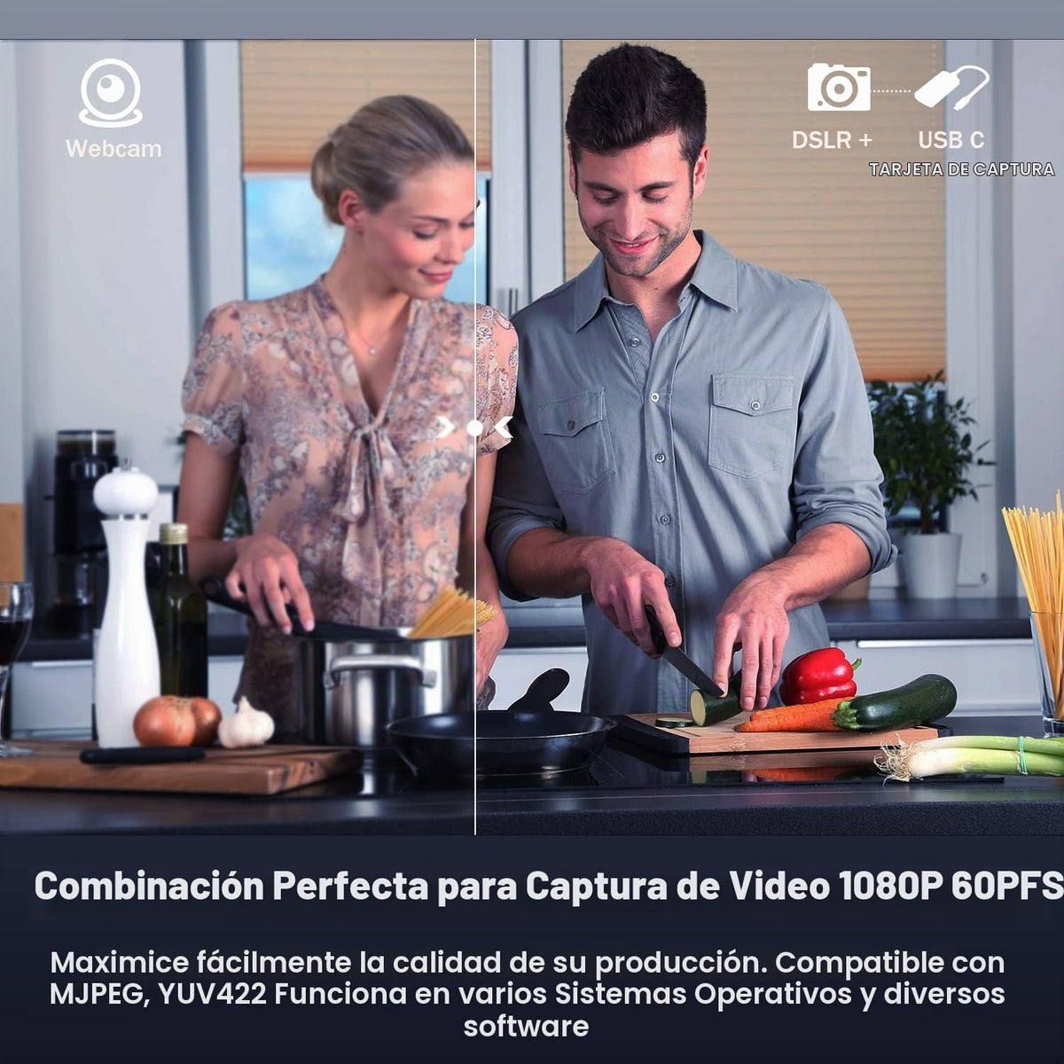 Tarjeta de captura de video, dispositivo de captura HDMI a USB-C USB3.0, 2K@30FPS