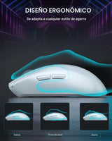 AULA SC580 Ratón Inalámbrico para Juegos, Ratón de Juego Tri-Modo 2...