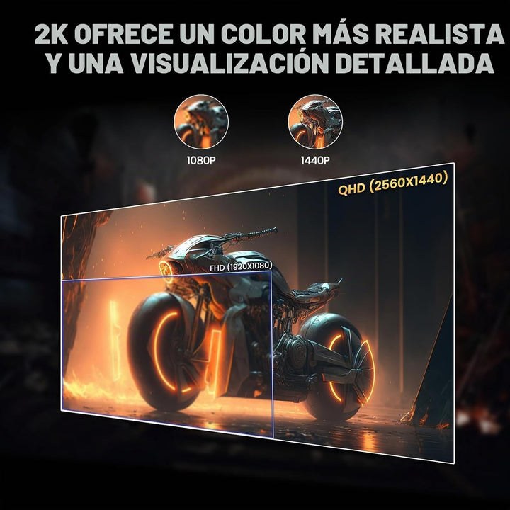 CRUA - Monitor para juegos QHD IPS de 27 pulgadas, 360 Hz, soporte...