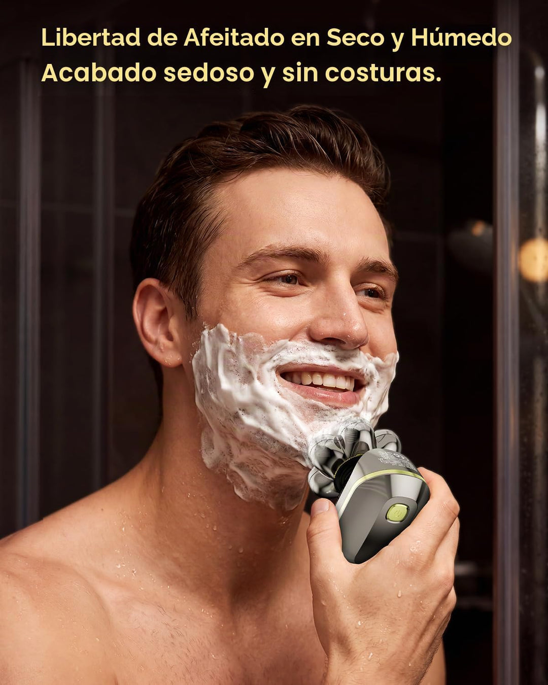 TEPOTZ Afeitadoras eléctricas 7D para hombres calvos, maquinilla de...