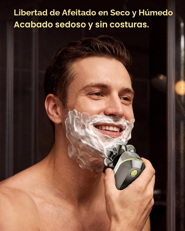 TEPOTZ Afeitadoras eléctricas 7D para hombres calvos, maquinilla de...
