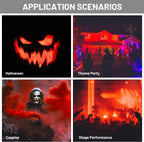 PartyHop Máscara de calabaza con luz LED, máscara de cabeza completa, disfraz de calabaza para fiesta de disfraces de Halloween