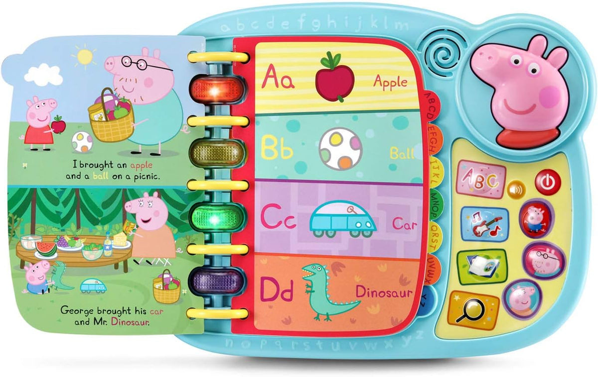 VTech Peppa Pig - Libro de aprendizaje y descubrimiento, color azul