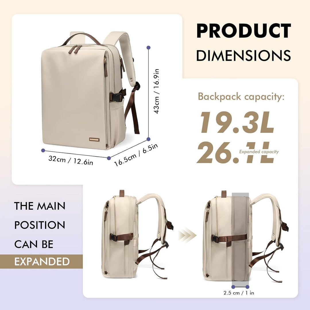 GOLF SUPAGS Elegante mochila para computadora portátil para mujer,...