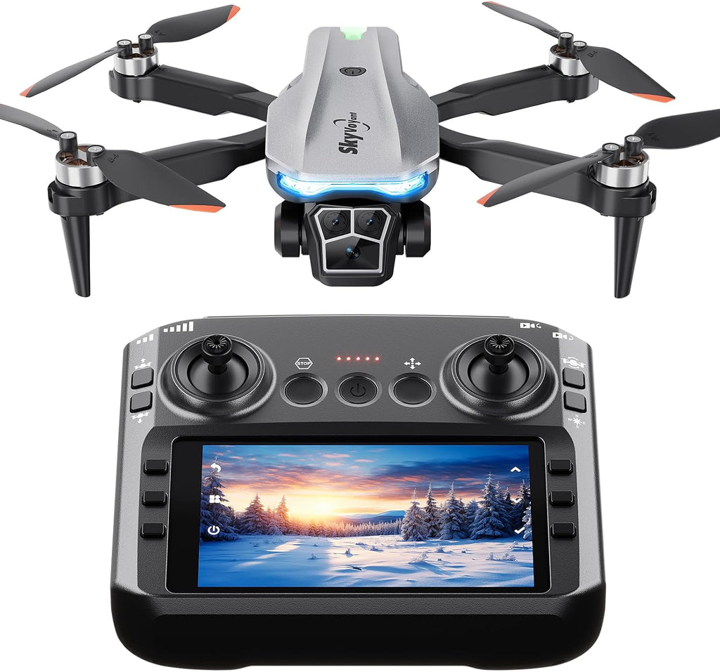 Drone con cámara para adultos, cuadricóptero sin escobillas con pantalla, 2
