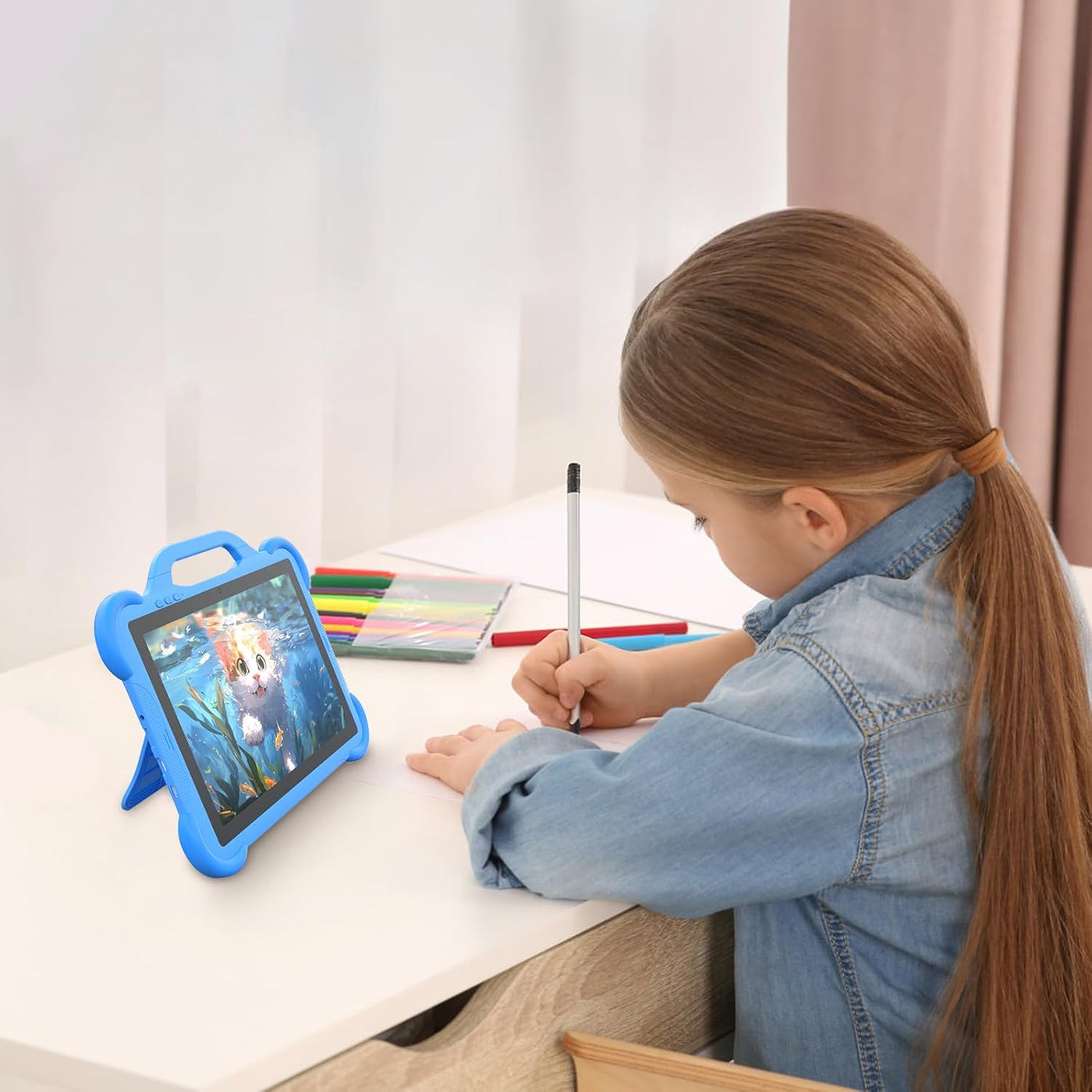 PEICHENG Tableta para niños, Android 14.0, tablets de 10" para...