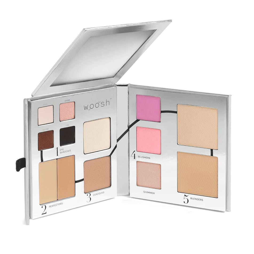 Woosh Beauty, Jetsetter Bundle, Fold Out Face Original, Juego de br...
