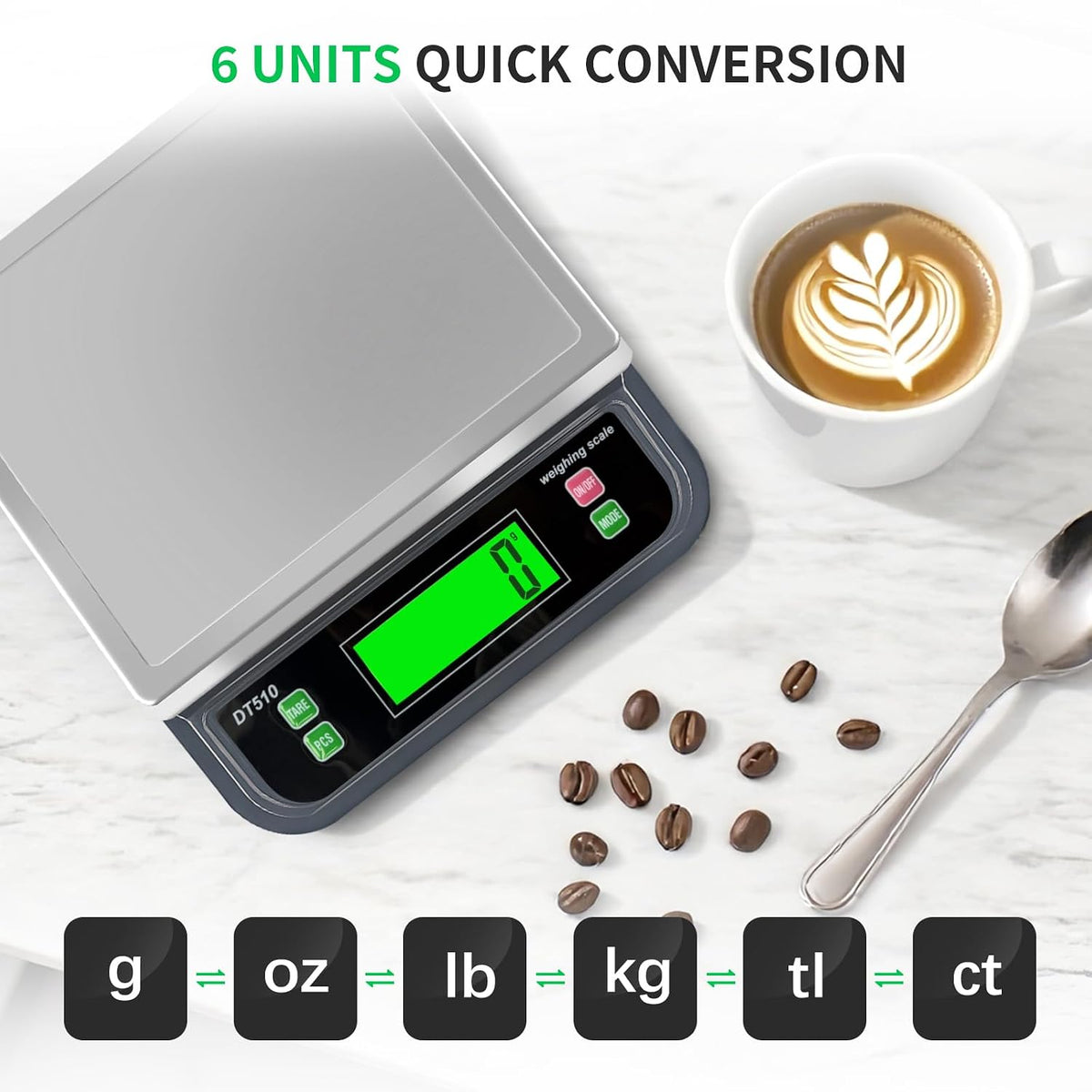 Stee inoxidable grande de la escala 88.2 lbs de la cocina de Digitaces con