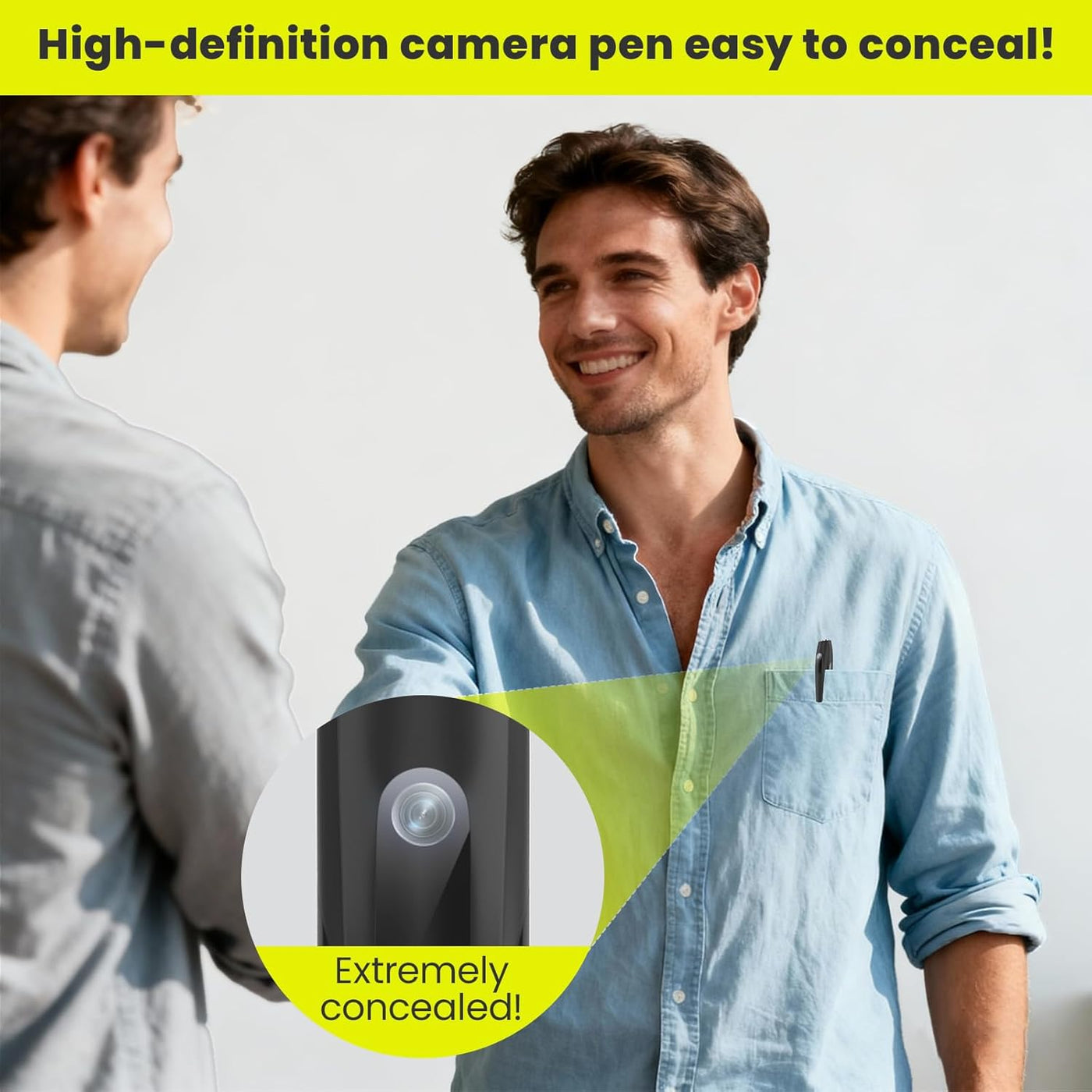 Tuuzel Mini bolígrafo de cámara espía 1080P con tarjeta de