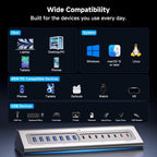 Gitfos, hub USB 3.2, alimentado