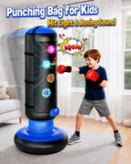 Bolsa de Boxeo HopeRock para Niños, Set de Boxeo con Marcador, Luz y Música