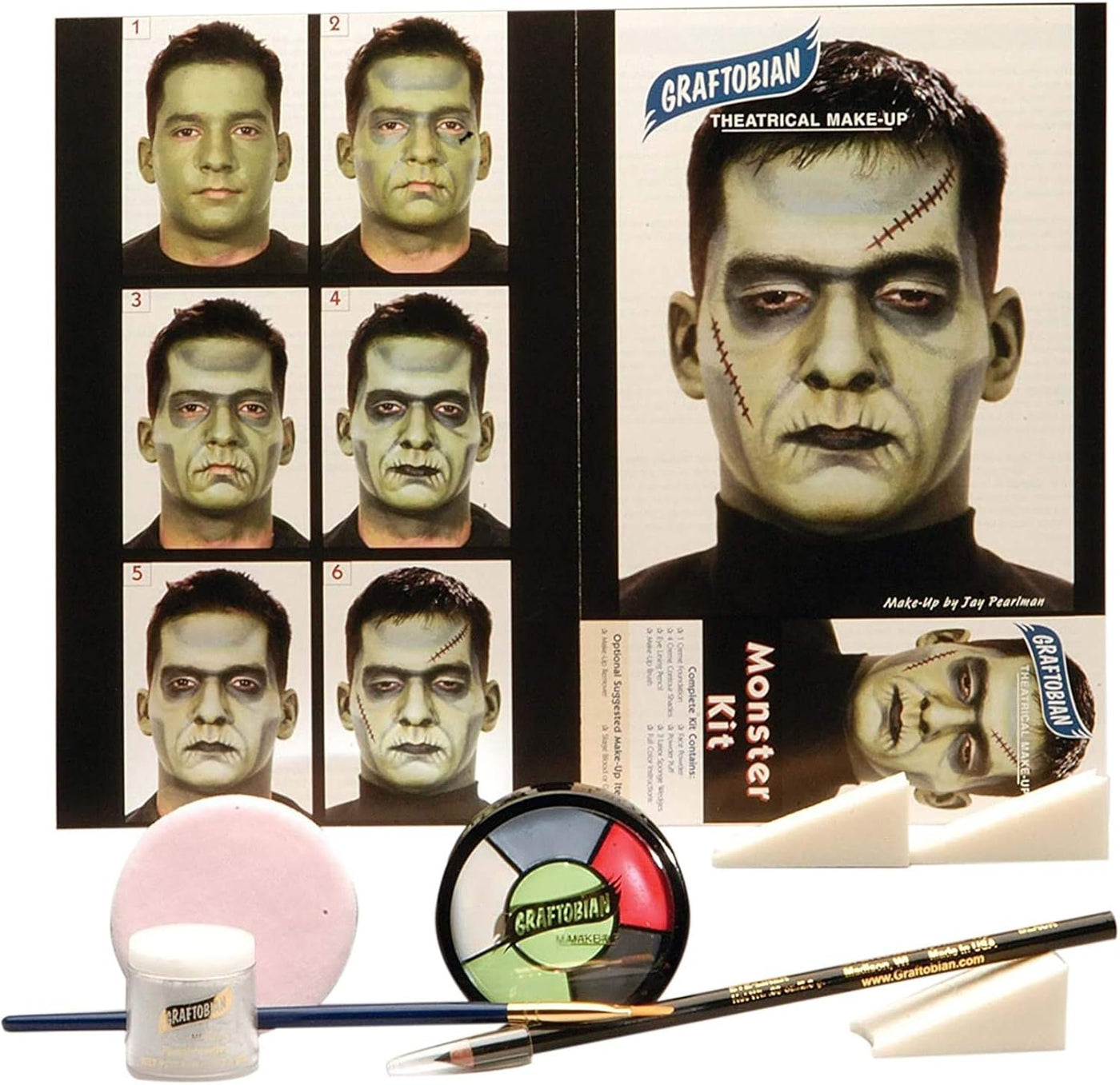 Graftobian Kit de maquillaje de personaje monstruo - Set de maquill...