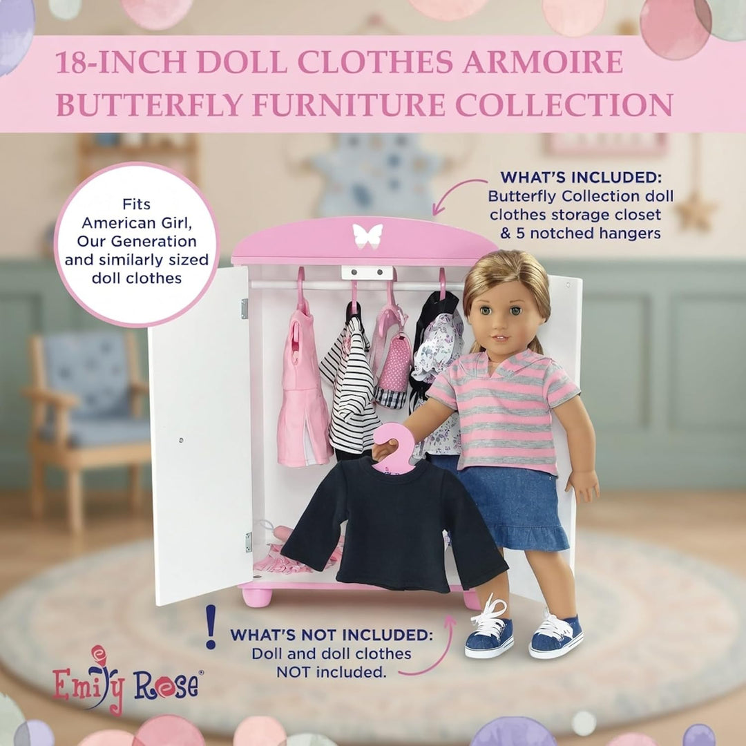 Emily Rose mueble de muñecas de 18 pulgadas para muñecas American G...